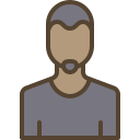 external Bald-black-people-avatar-filled-outline-berkahicon-2 icon