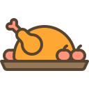 external Chicken-fall-filled-outline-berkahicon icon