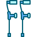 external Crutches-disability-filled-outline-berkahicon-2 icon