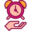 external Do-Not-Waste-Time-self-improvement-filled-outline-berkahicon icon