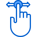 external Drag-hand-gestures-on-ipad-filled-outline-berkahicon icon