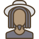external Dreadlocks-With-Hat-black-people-avatar-filled-outline-berkahicon icon