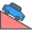 external Drive-Down-The-Hill-road-signs-filled-outline-berkahicon icon