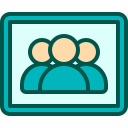 external Friends-online-meeting-filled-outline-berkahicon icon