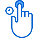 external Hold-hand-gestures-on-ipad-filled-outline-berkahicon icon