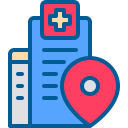 external Hospital-location-filled-outline-berkahicon icon