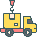 external Load-Cargo-delivery-truck-filled-outline-berkahicon-2 icon