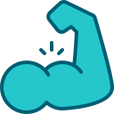 external Muscle-health-app-filled-outline-berkahicon icon