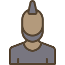 external Punk-black-people-avatar-filled-outline-berkahicon icon