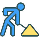 external Road-Worker-road-signs-filled-outline-berkahicon icon