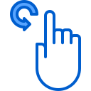 external Rotate-hand-gestures-on-ipad-filled-outline-berkahicon-2 icon