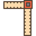 external Square-carpenter-tools-filled-outline-berkahicon-2 icon