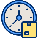 external Time-shipping-and-delivery-filled-outline-berkahicon icon