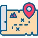 external Treasure-Map-location-filled-outline-berkahicon icon