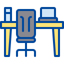 external chair-back-to-work-filled-outline-berkahicon icon