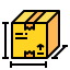 external box-logistic-filled-outline-chattapat--3 icon