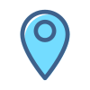 external location-user-interface-advertise-friendly-filled-outline-deni-mao icon
