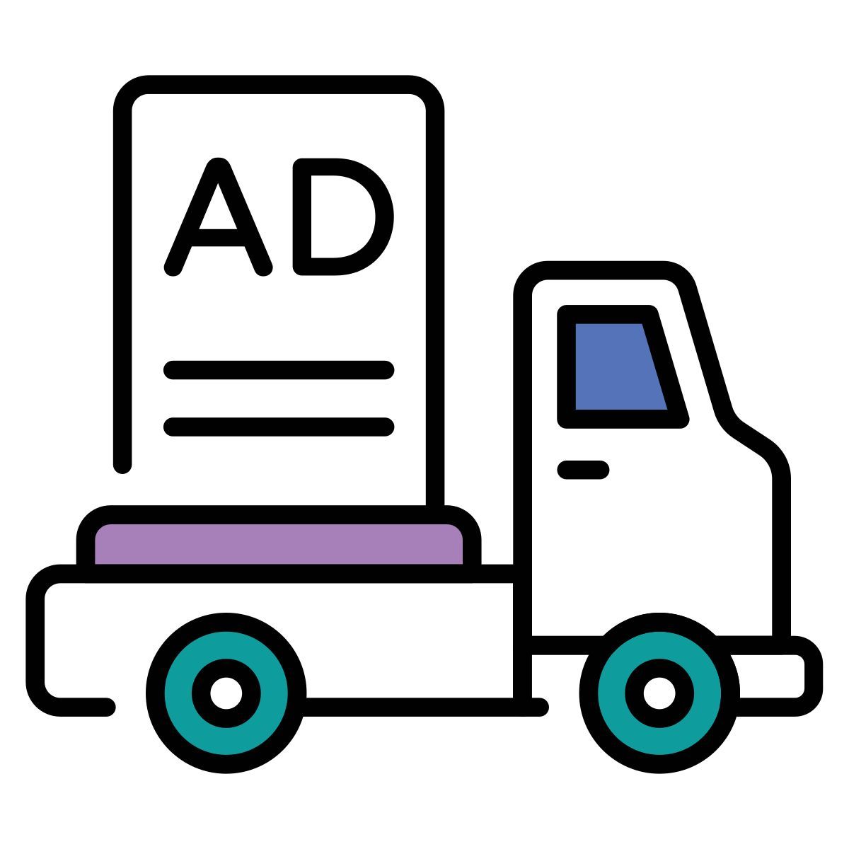 advertising van icon