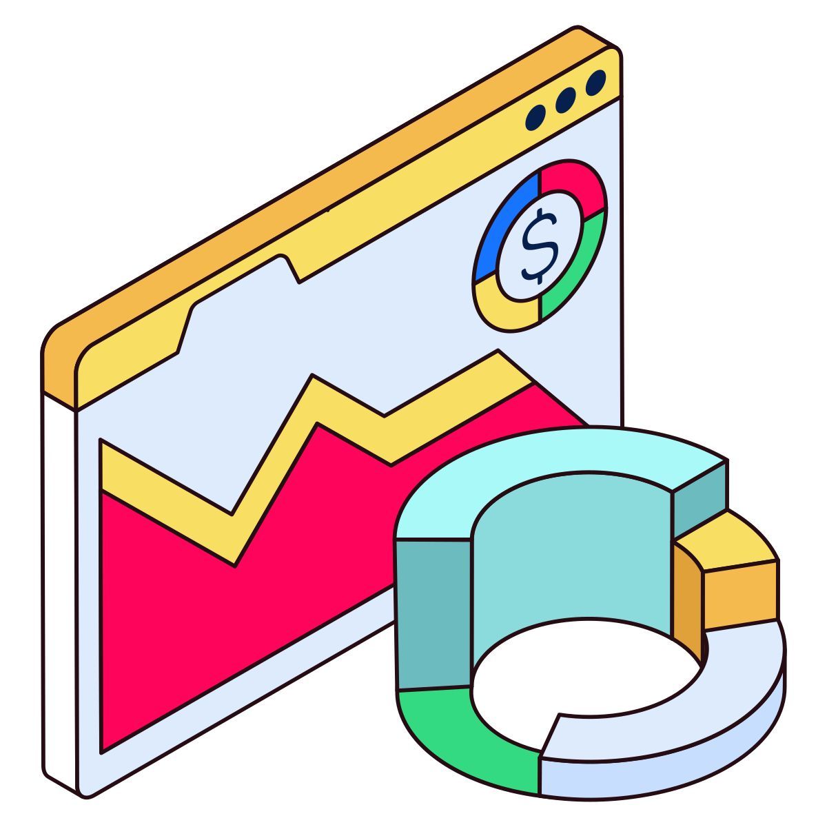 big data analysis icon
