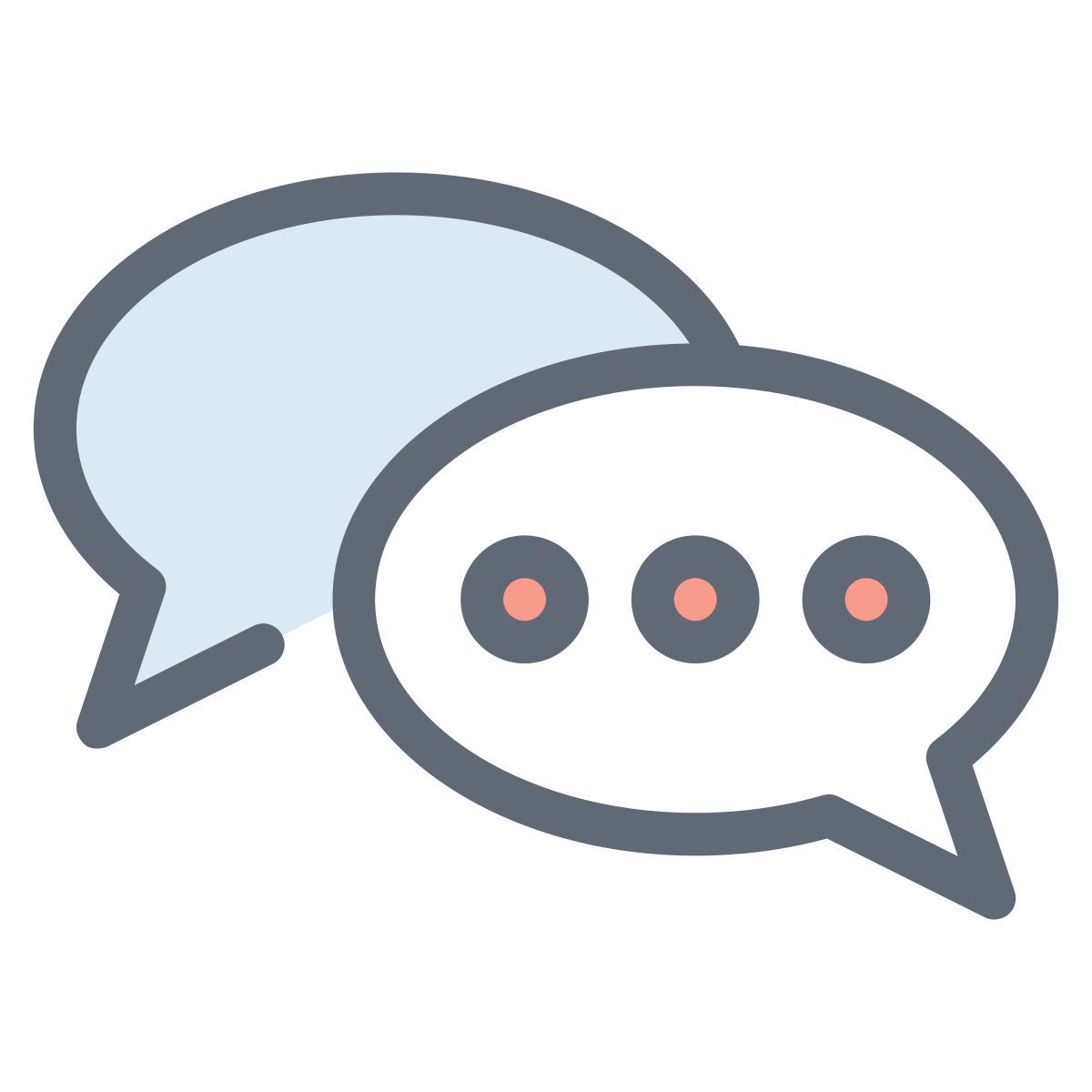 Sprechblase mit Punkten icon