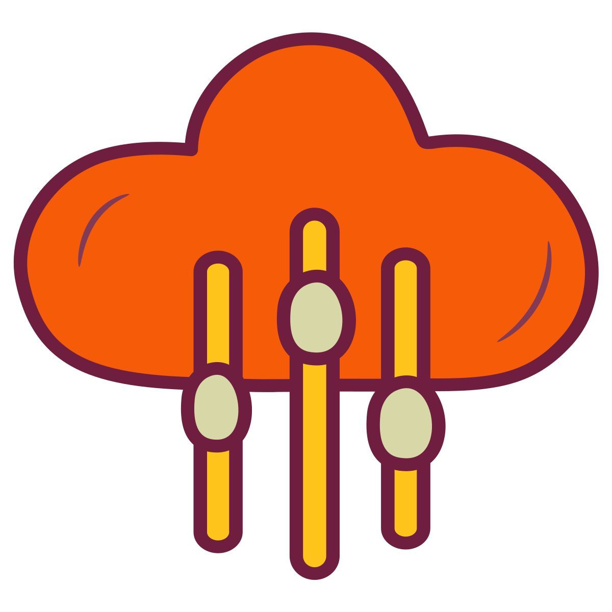 cloud analytics icon