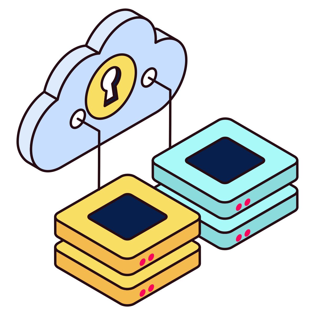 Cloud Data Secure icon