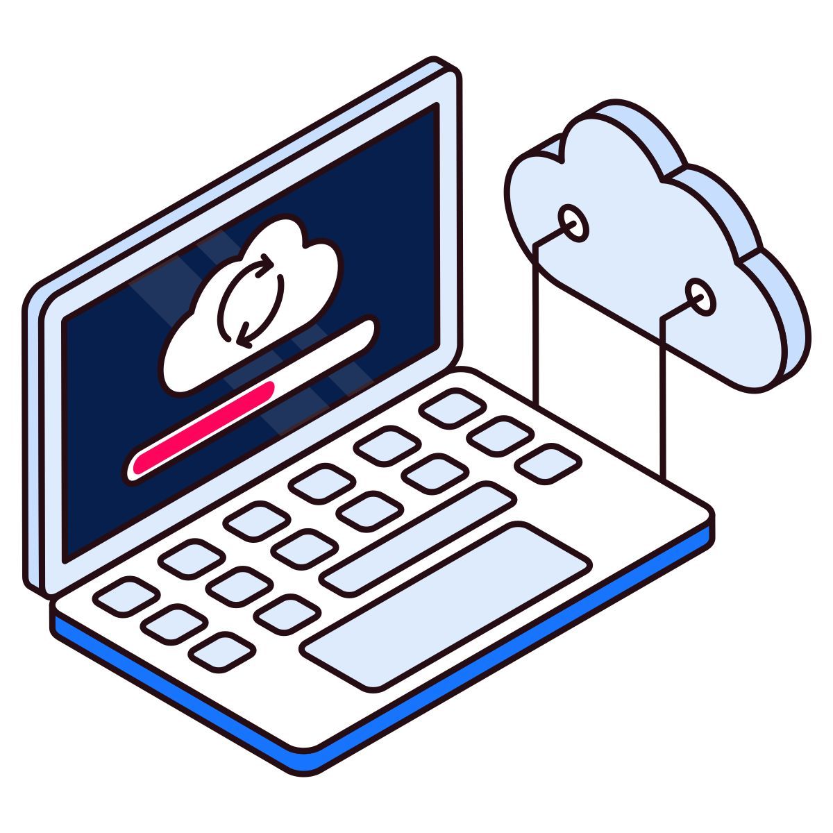 cloud data sync icon