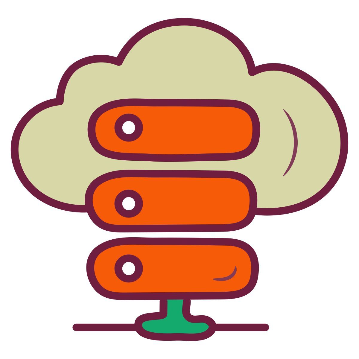 cloud data icon