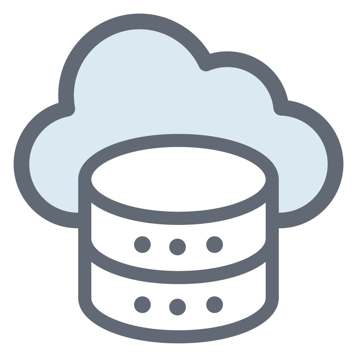 cloud database storage icon