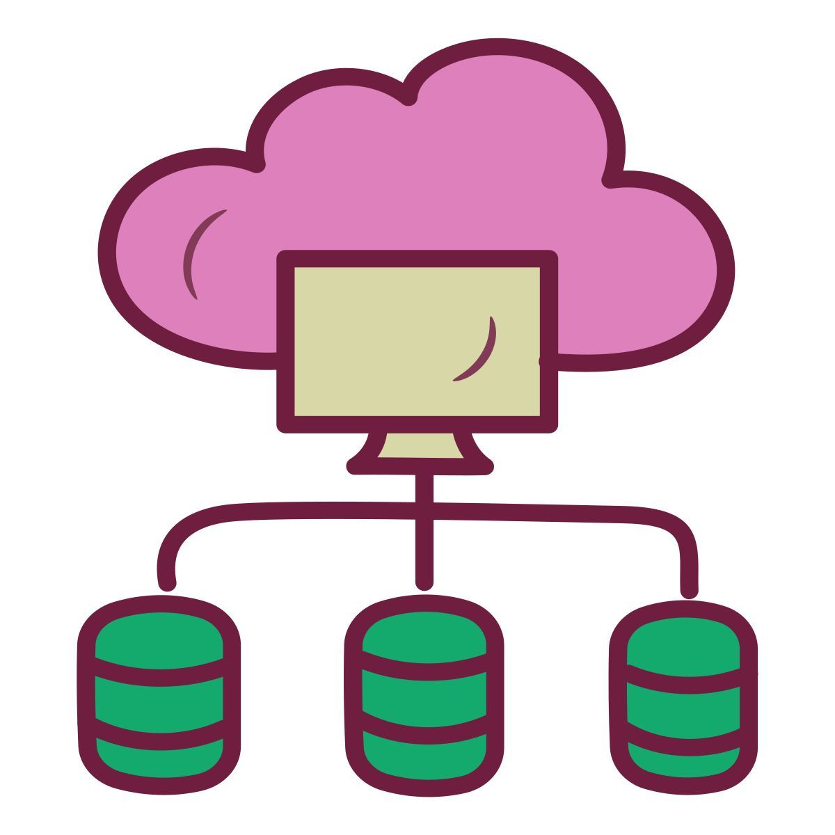 cloud hosting icon