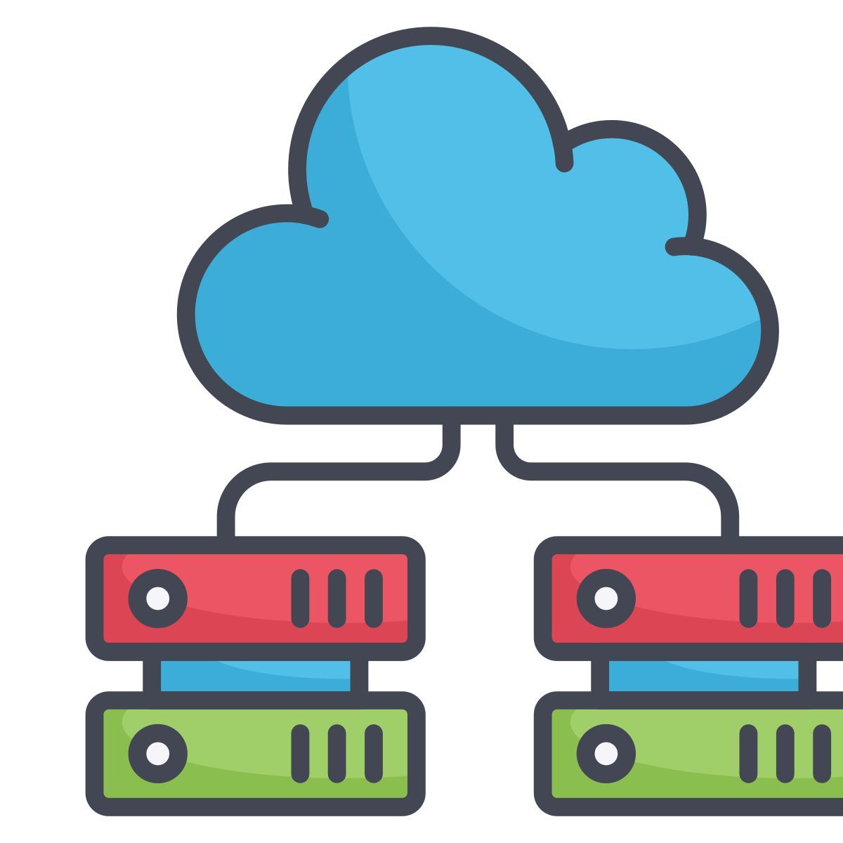 cloud hosting icon