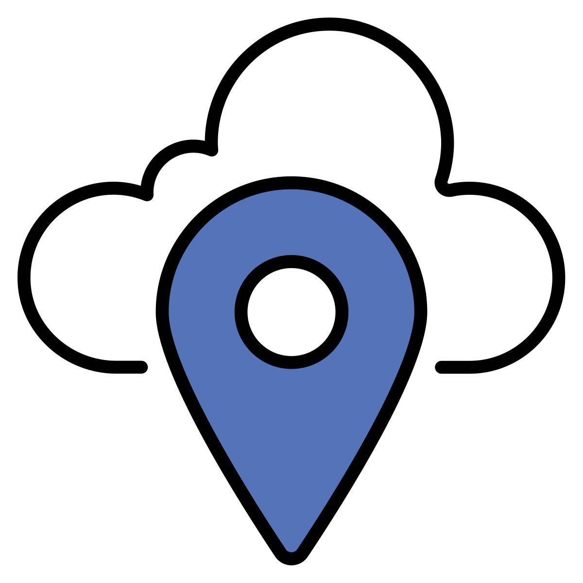 cloud location icon