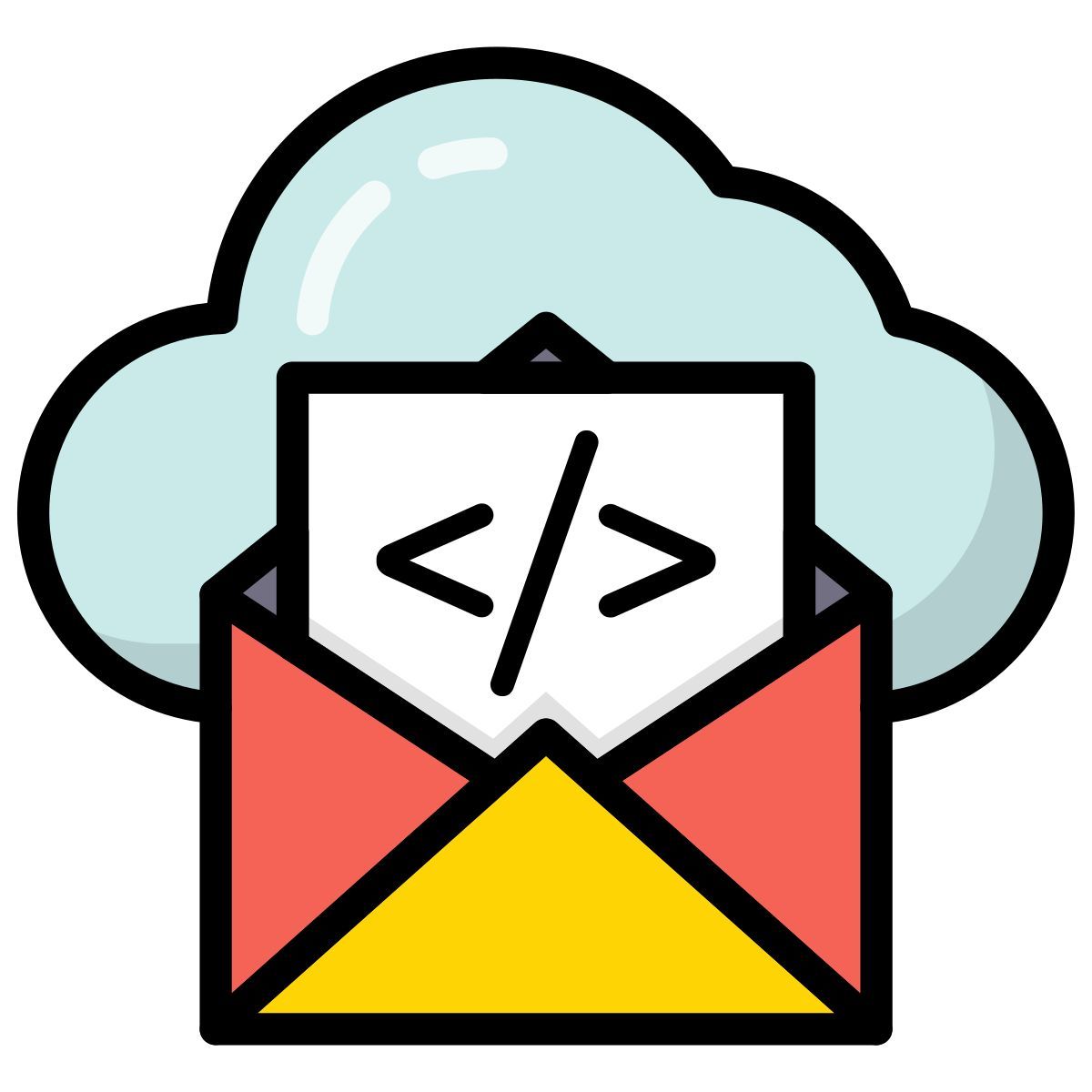 cloud mail icon