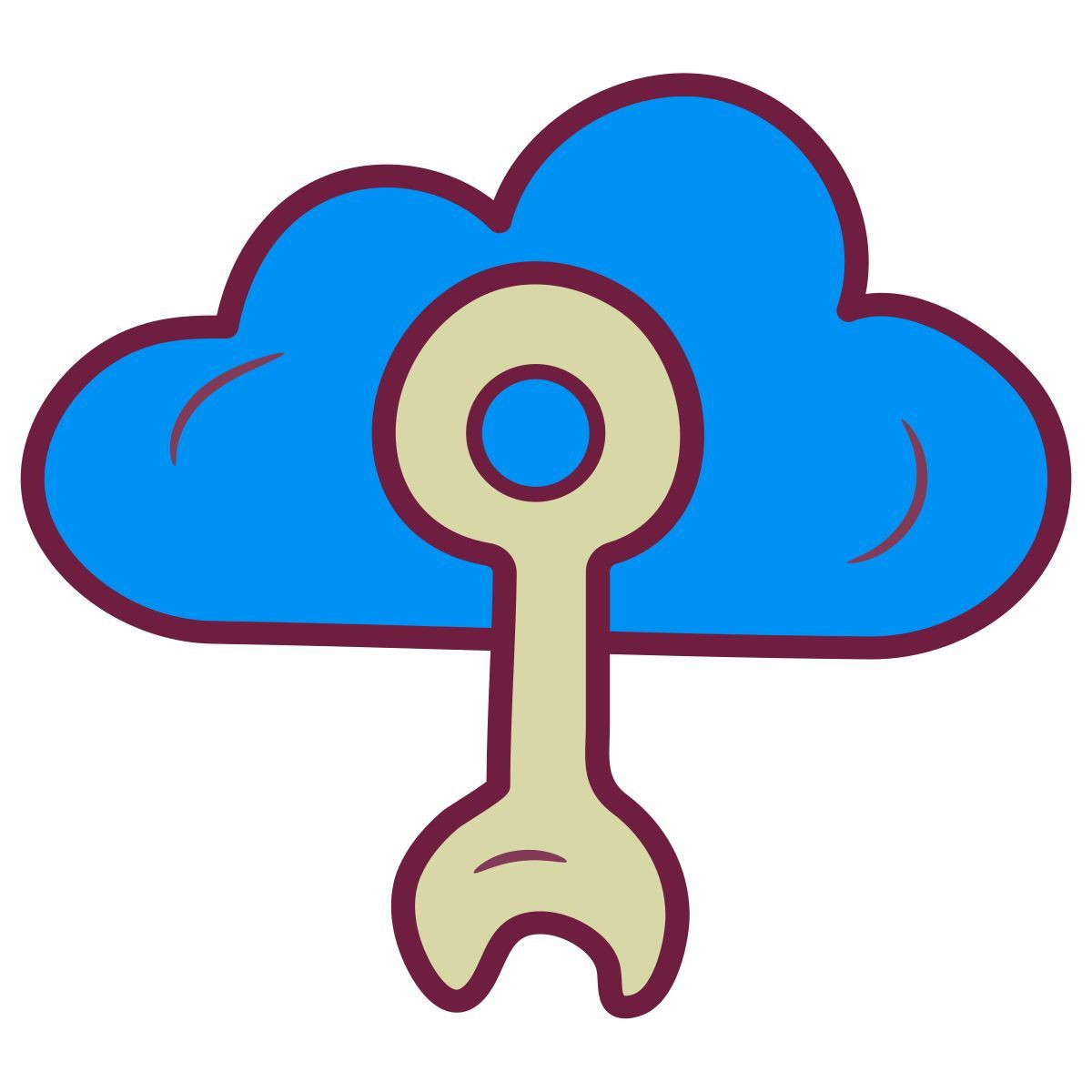 cloud maintenance icon