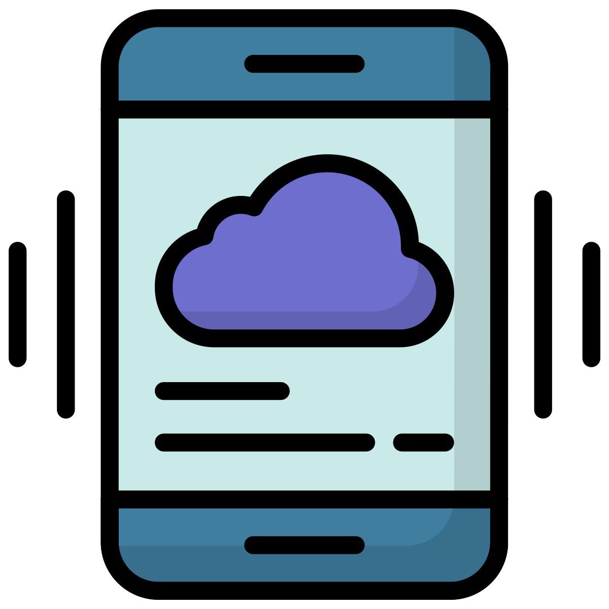 teléfono en la nube icon