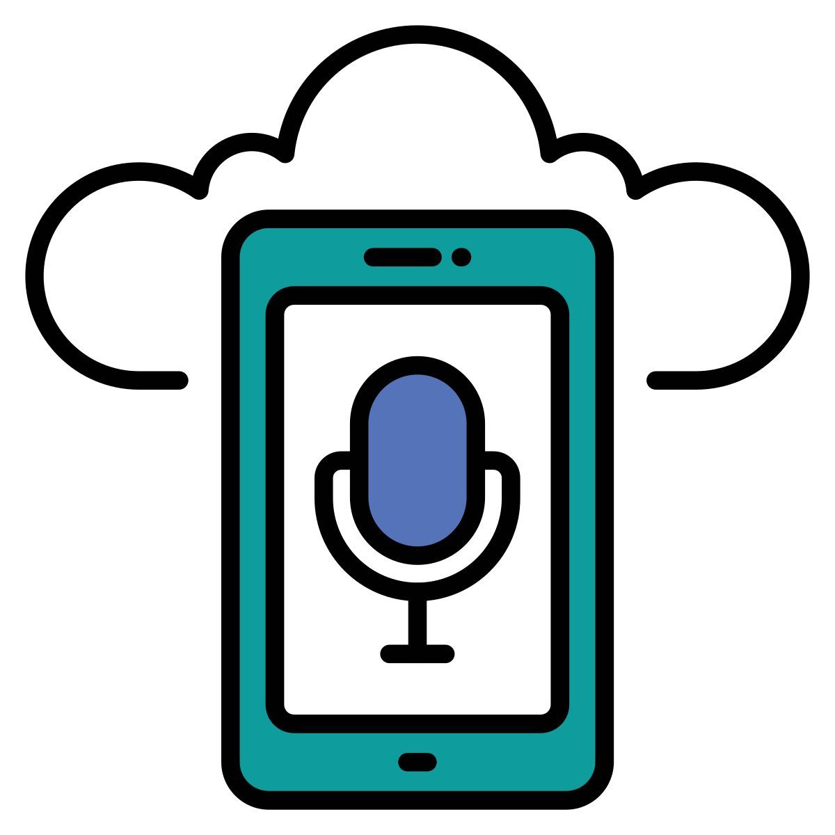 cloud recording icon