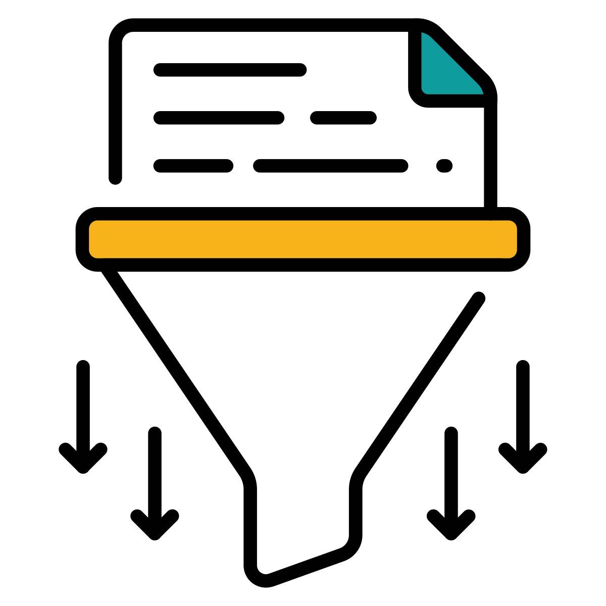 Filtrage des données icon