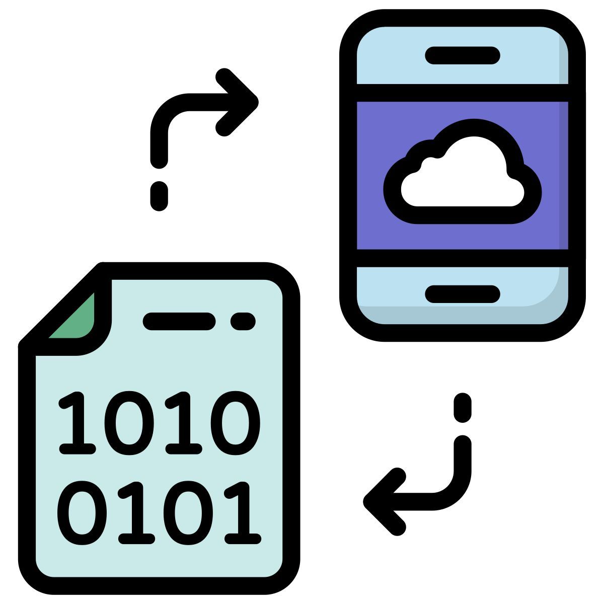data transfer icon