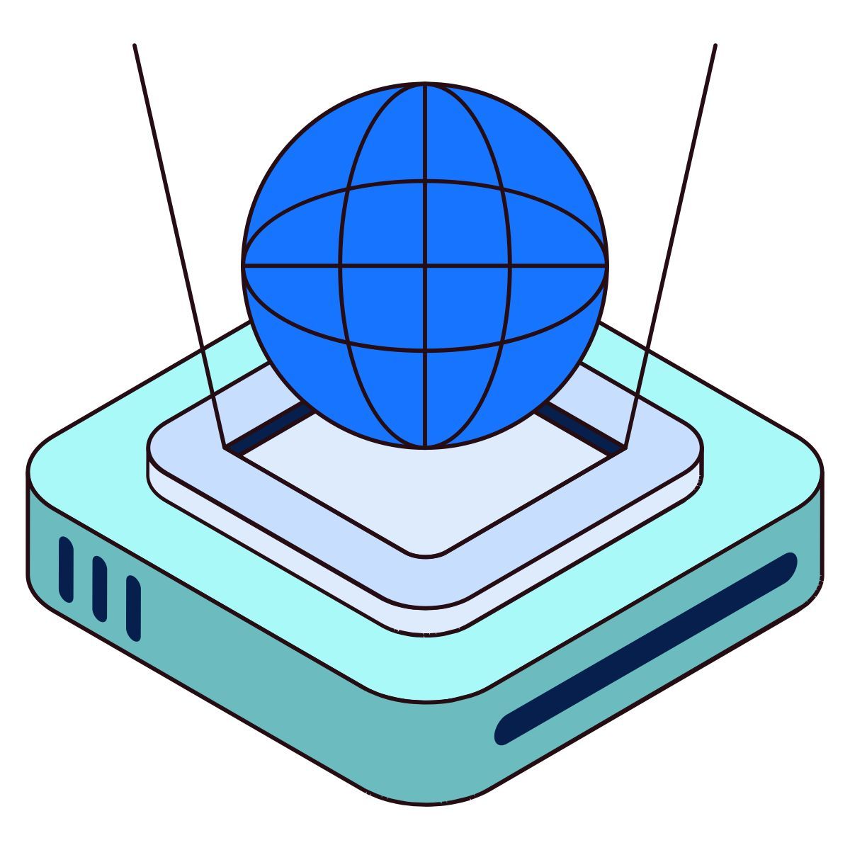 digital hologram icon