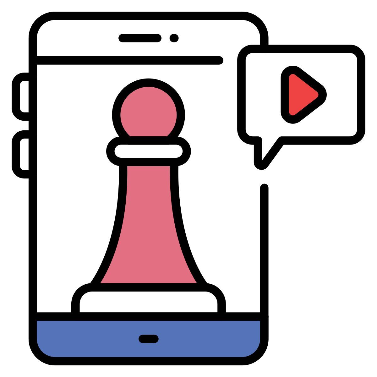 digital strategy video icon