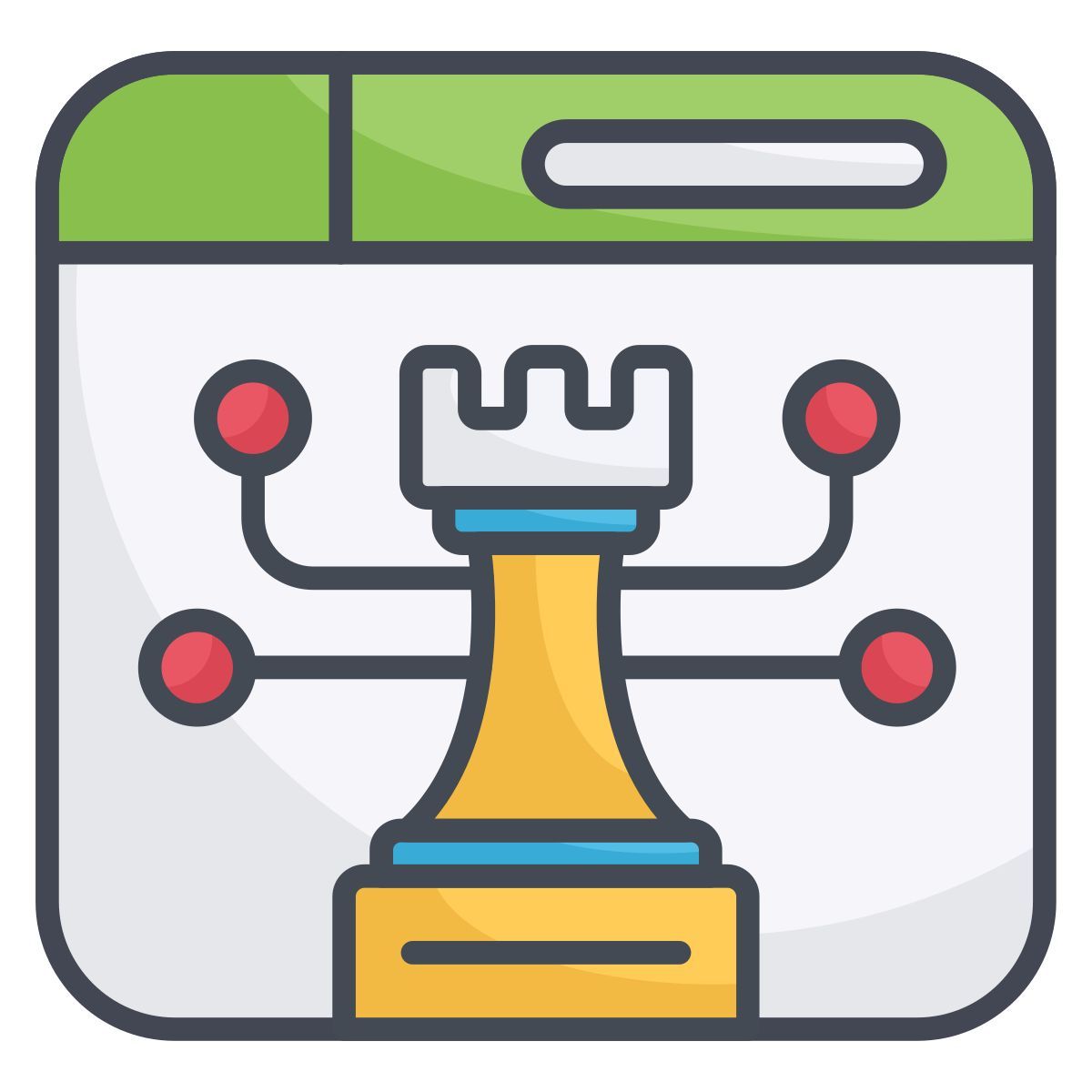stratégie numérique icon