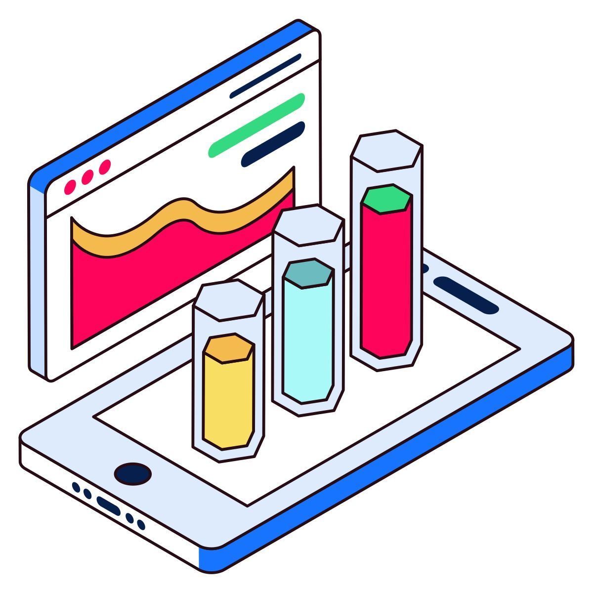 digital web analysis icon