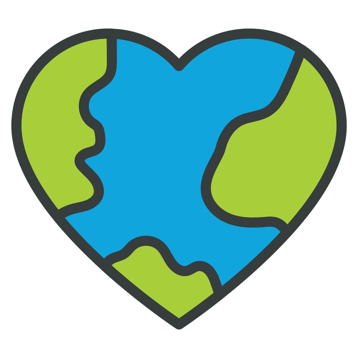 eco heart icon
