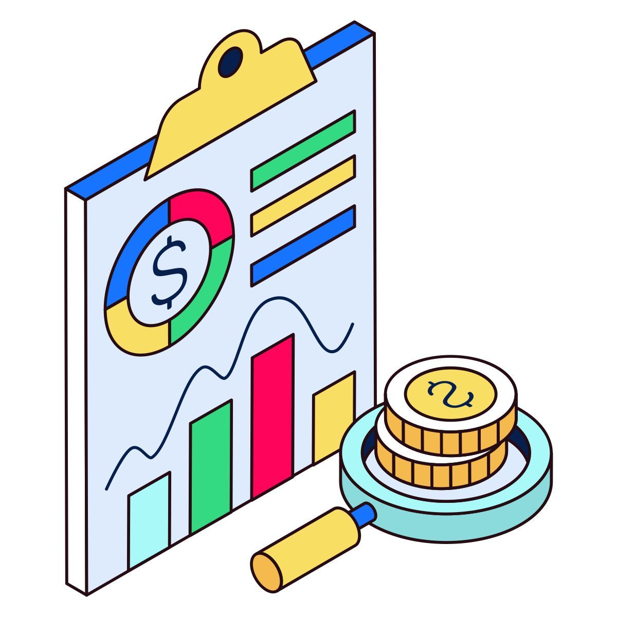 investigación financiera icon