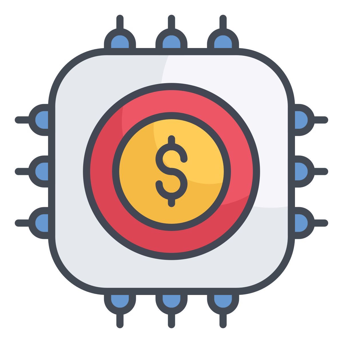 financial processor icon