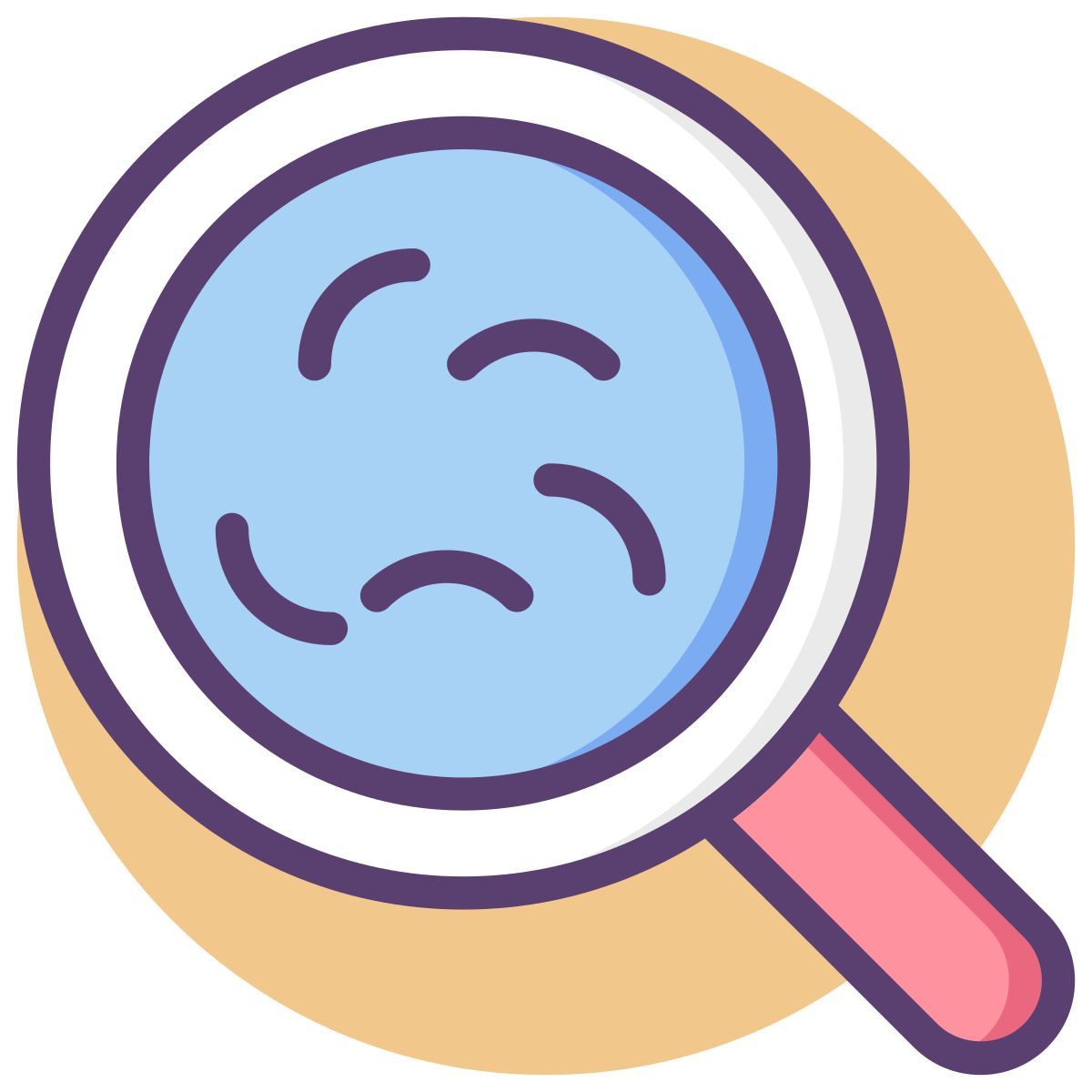 find bacteria icon