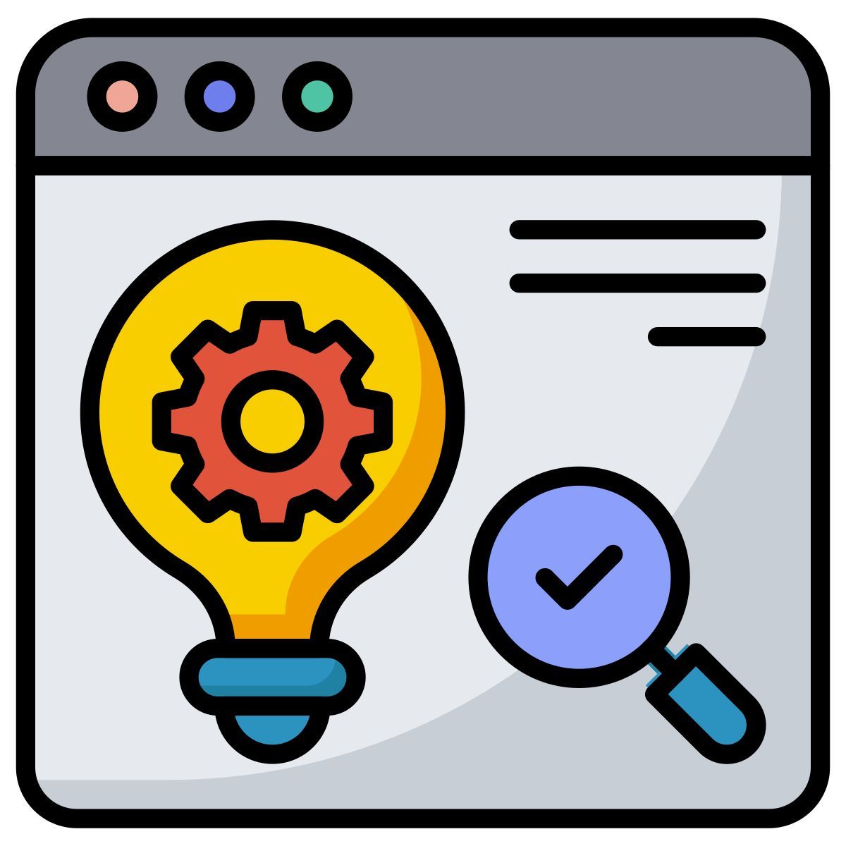 find seo solution icon