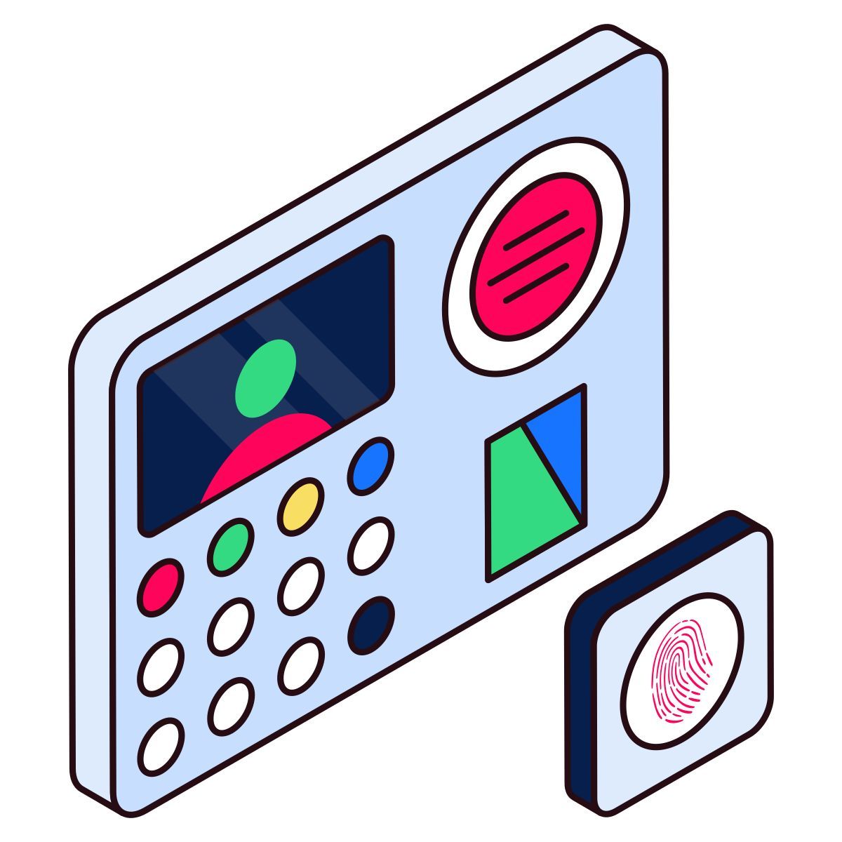 fingerprint scan icon