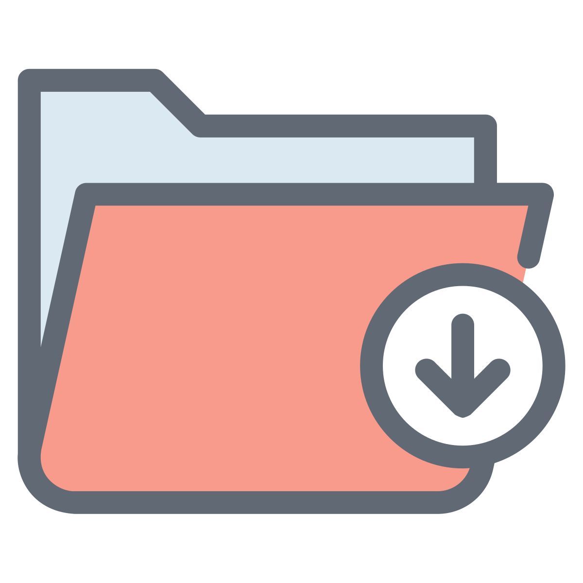 ordner herunterladen icon