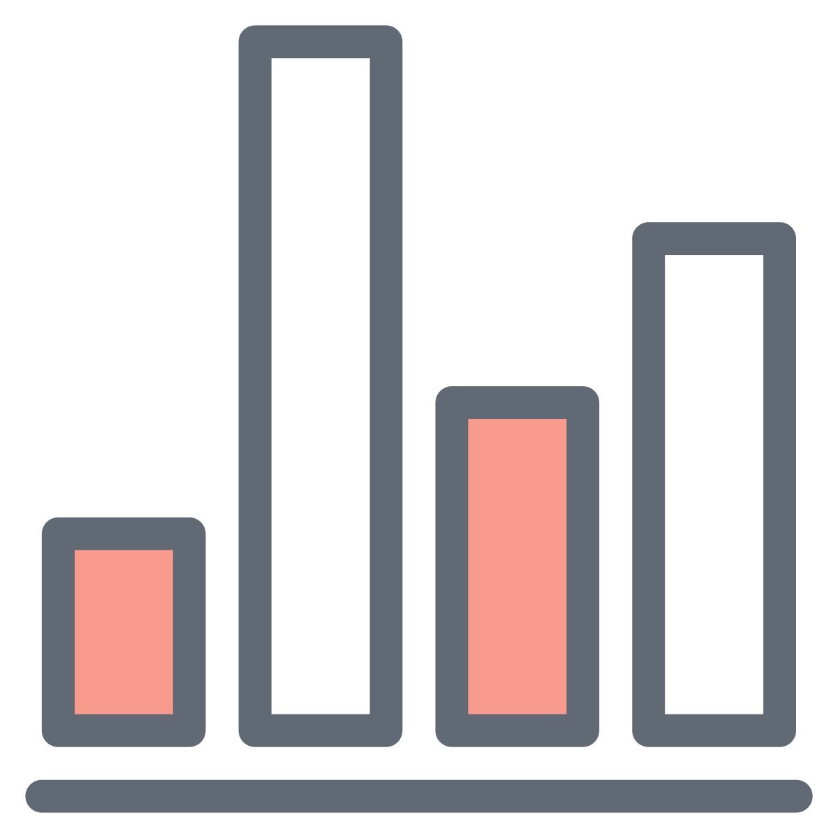 grafico di crescita icon